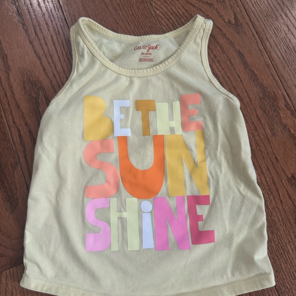 Cat & Jack Multicolor 'Be the Sunshine' Tank Top - Picture 1 of 1